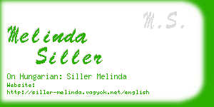 melinda siller business card